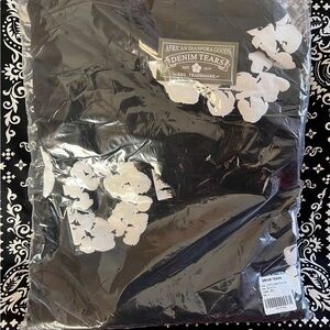 Denim Tears Black Hoodie with White Graphic